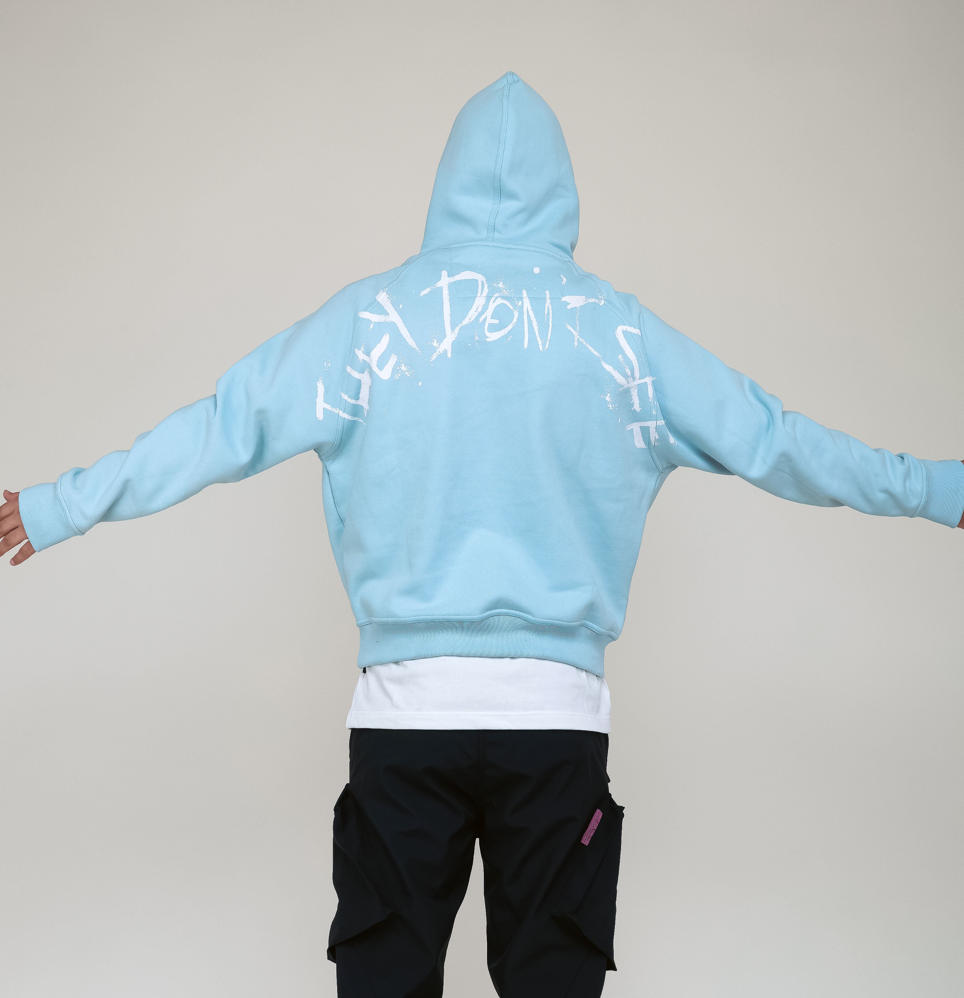 They don't see heavy weight Hoody (Sky Blue) & Tee Shirt