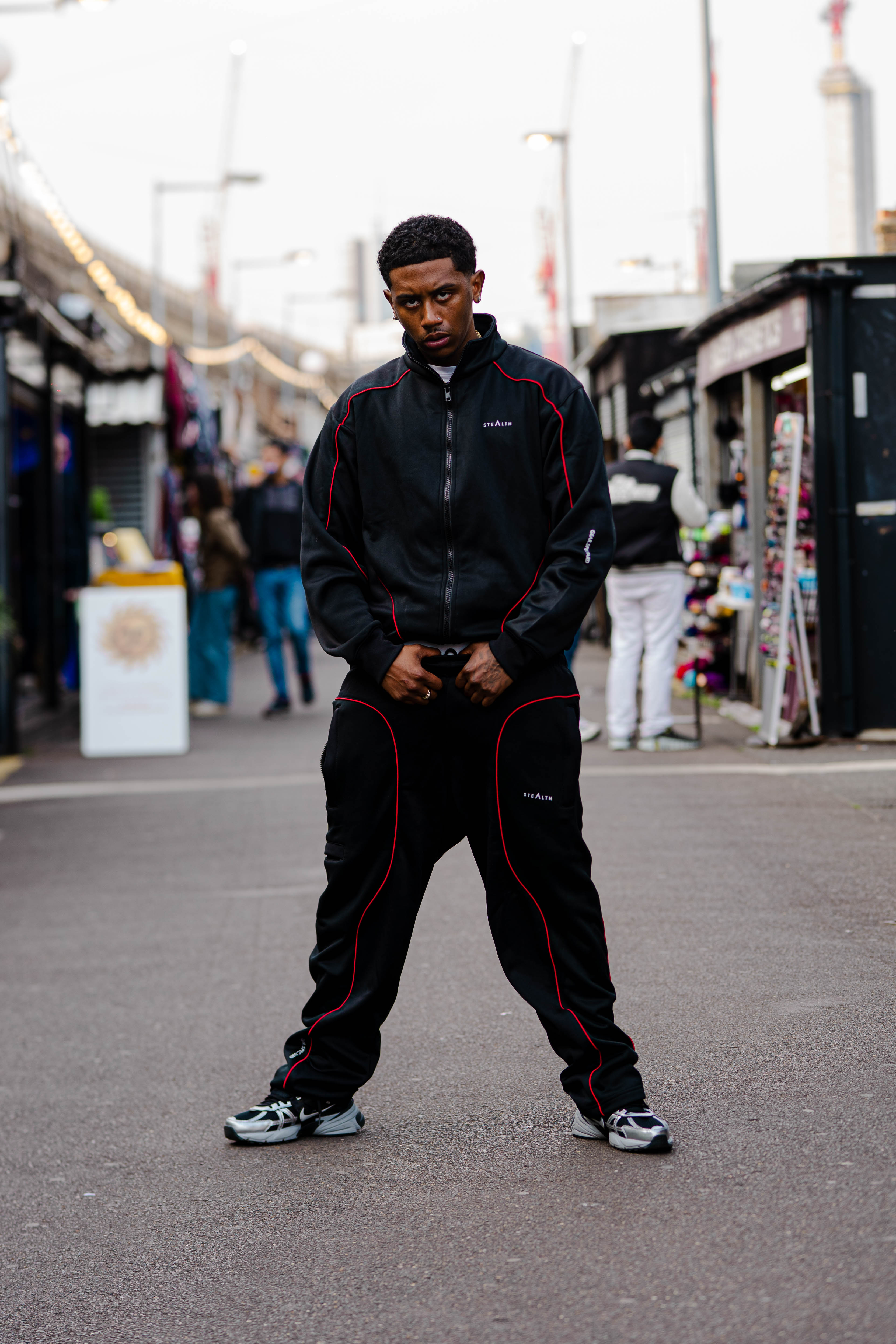 Apex Tracksuit (Black Red)