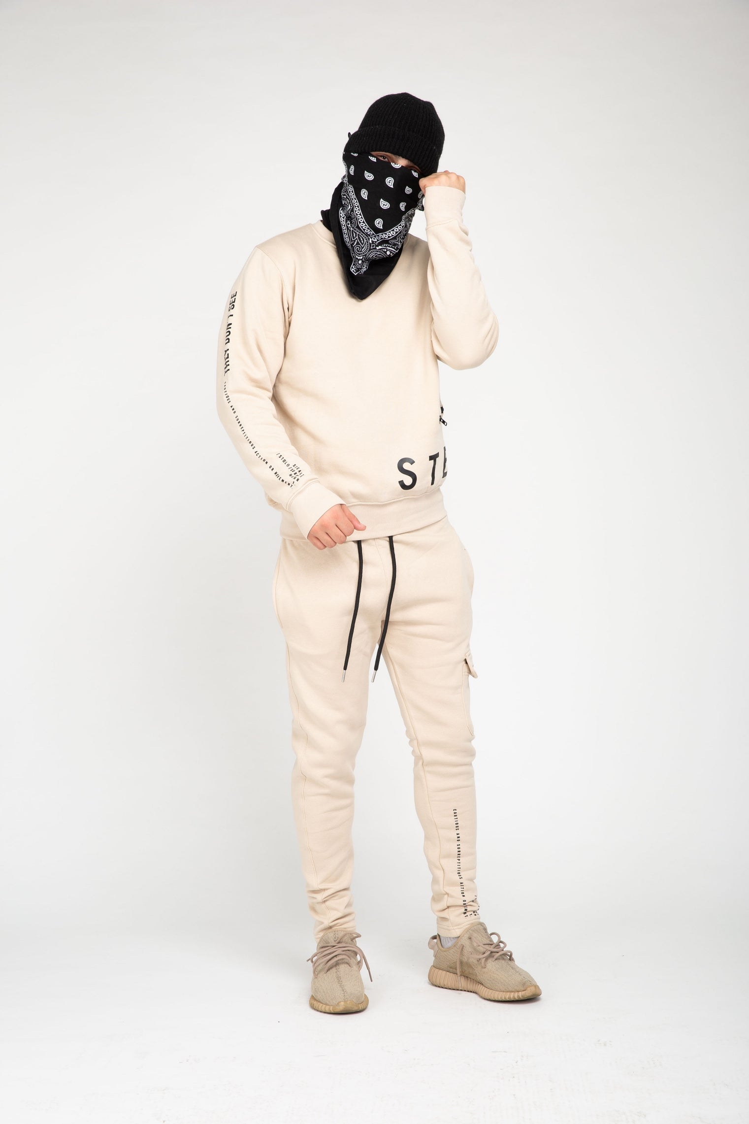 No Side Man Tracksuit (Beige)