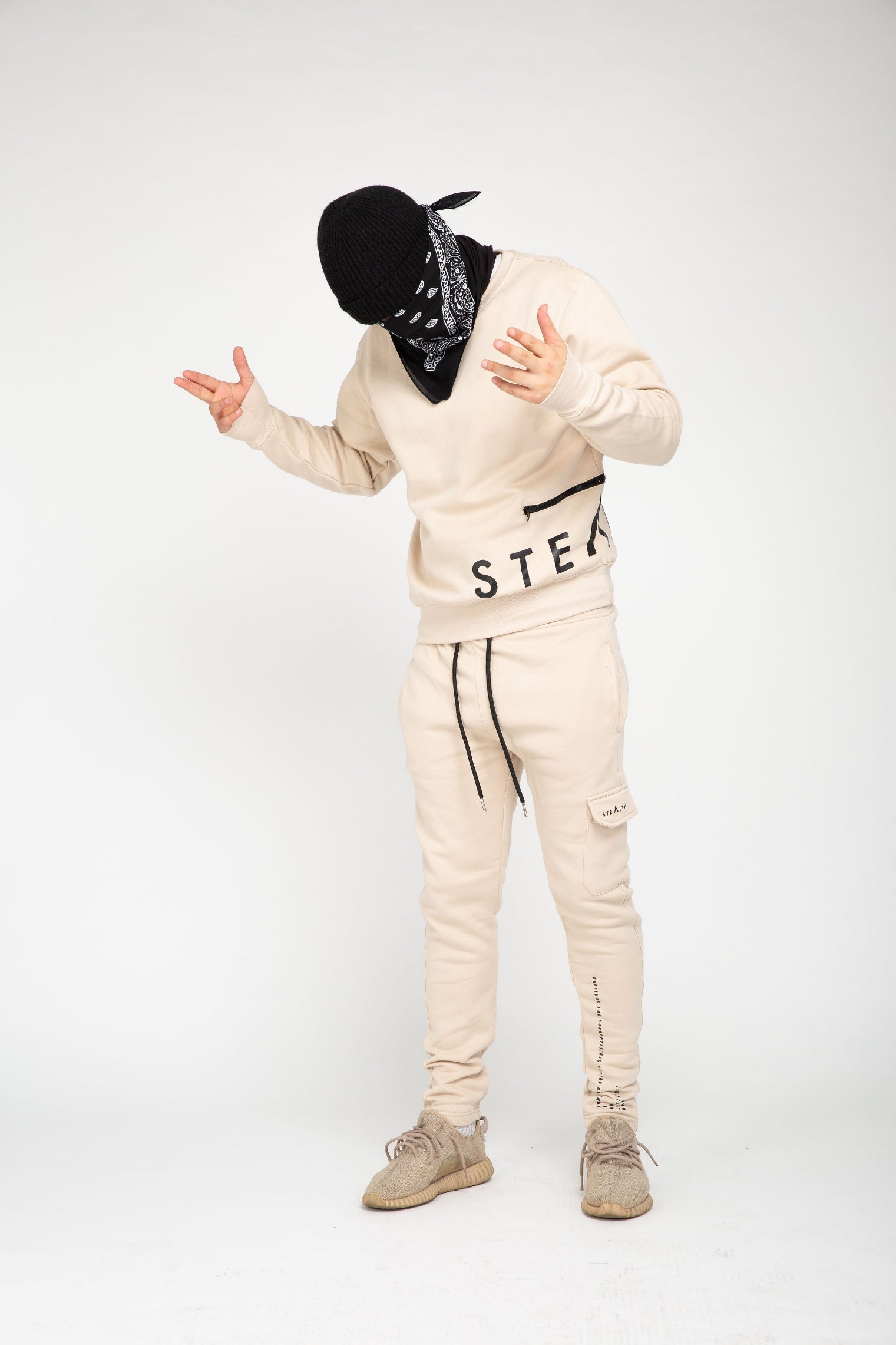 No Side Man Tracksuit (Beige)