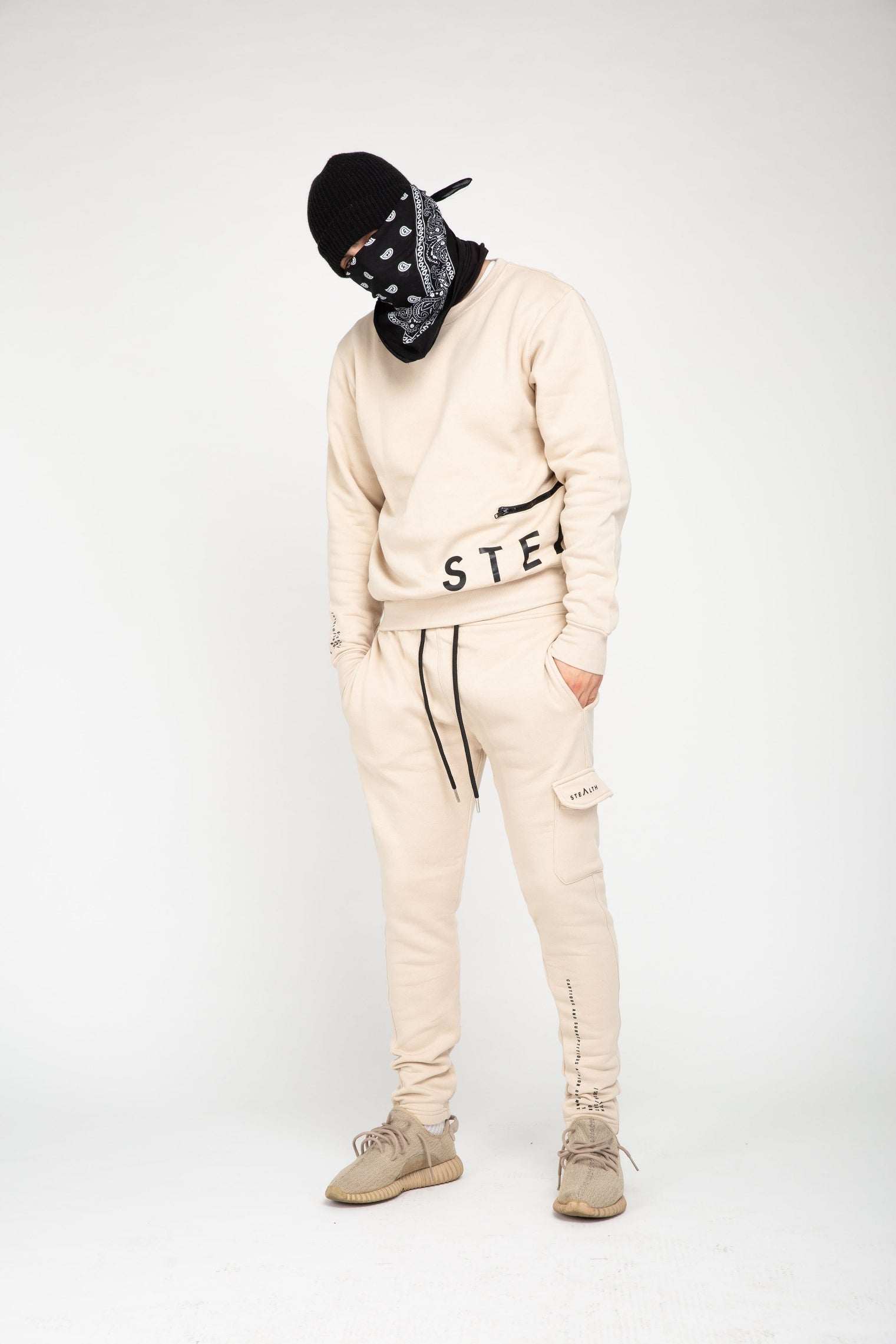 No Side Man Tracksuit (Beige)