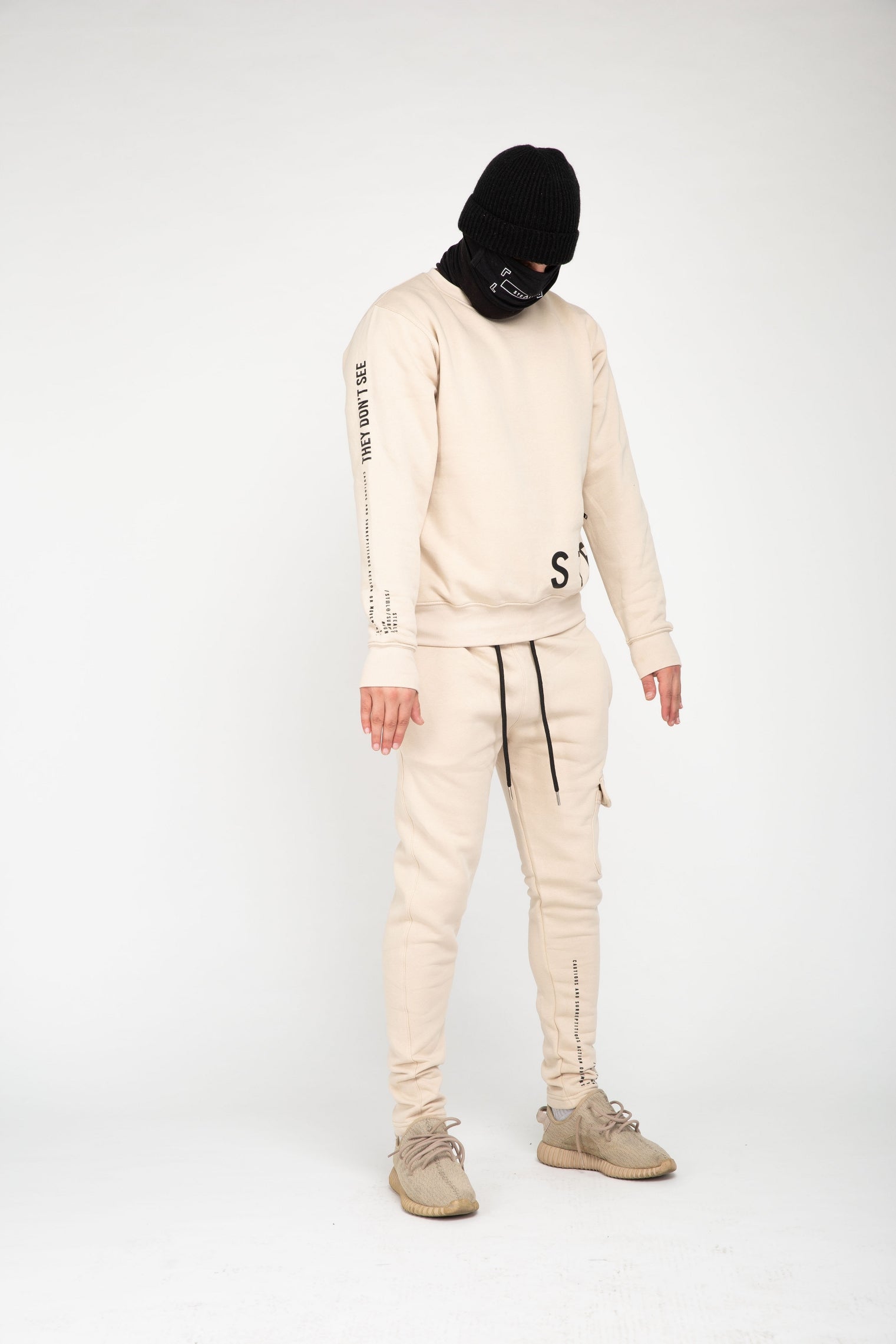 No Side Man Tracksuit (Beige)