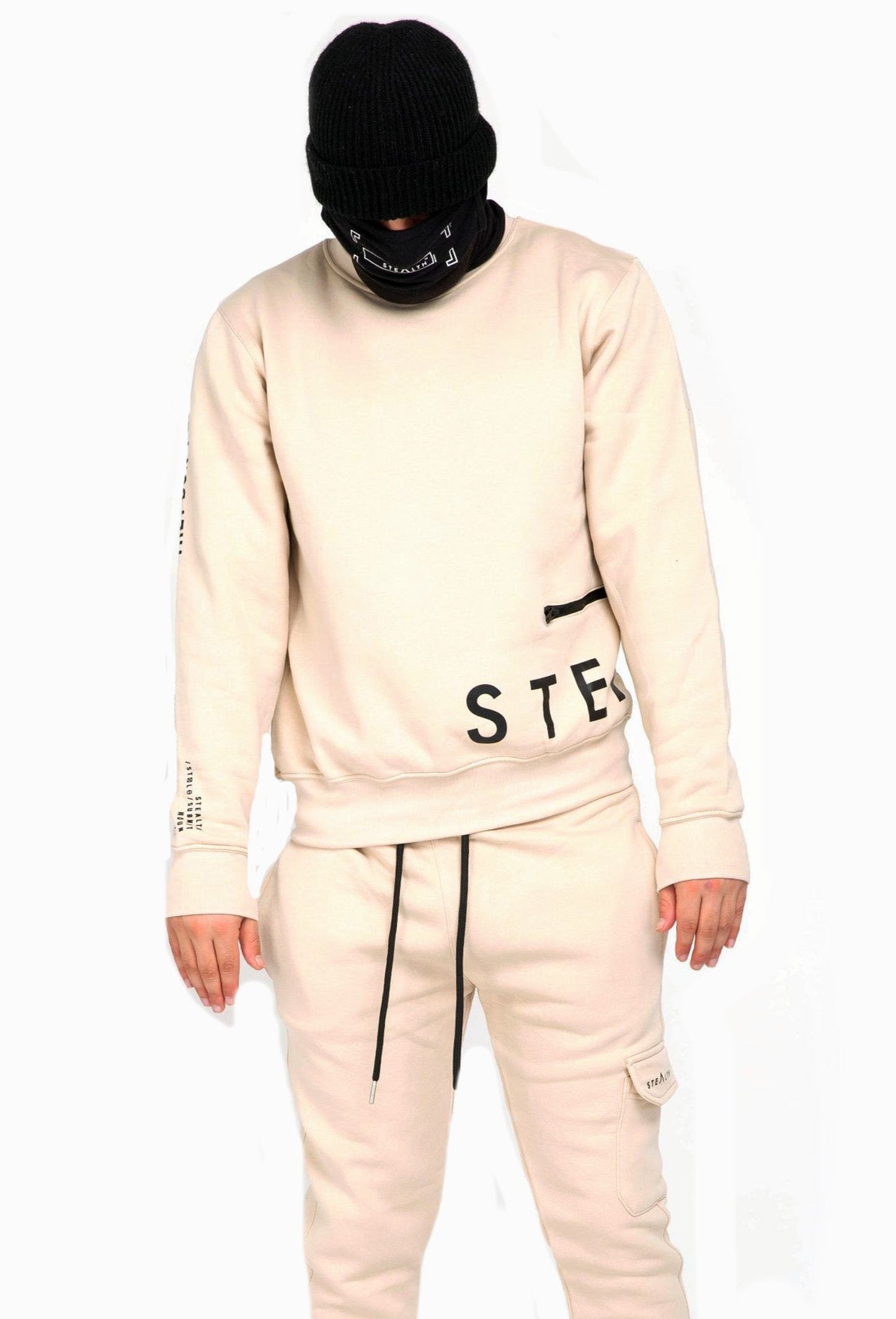 No Side Man Tracksuit (Beige)