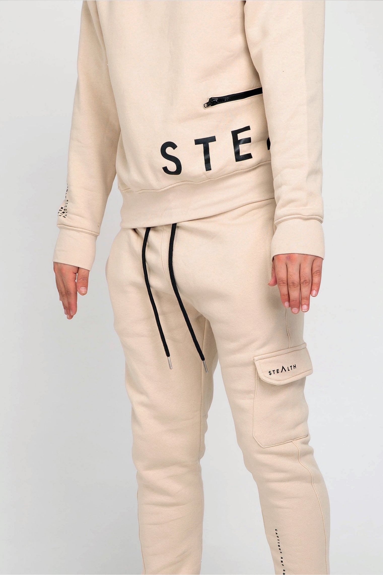 No Side Man Tracksuit (Beige)