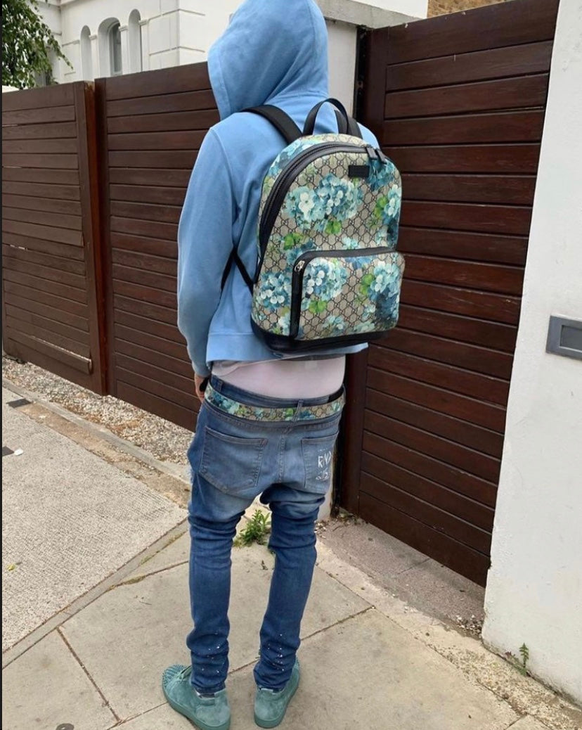 215X50B patch text denim.