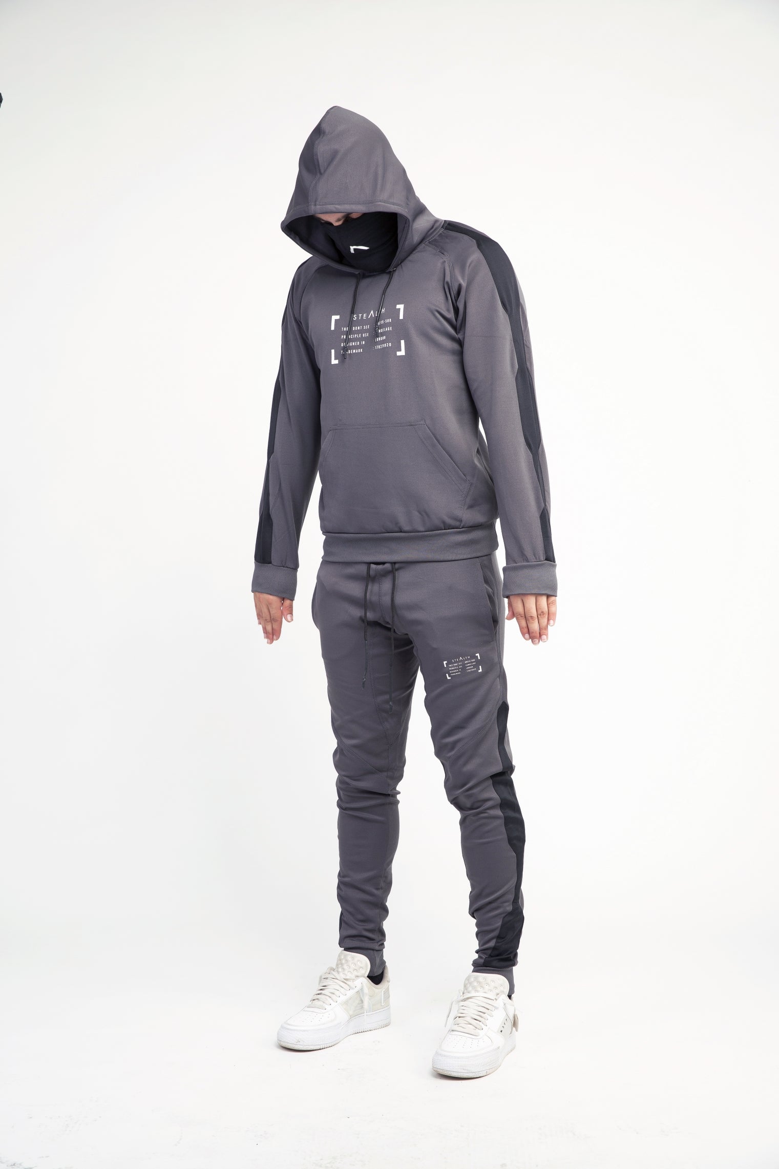 Damage Control Facemask Tracksuit (Charcoal Grey)
