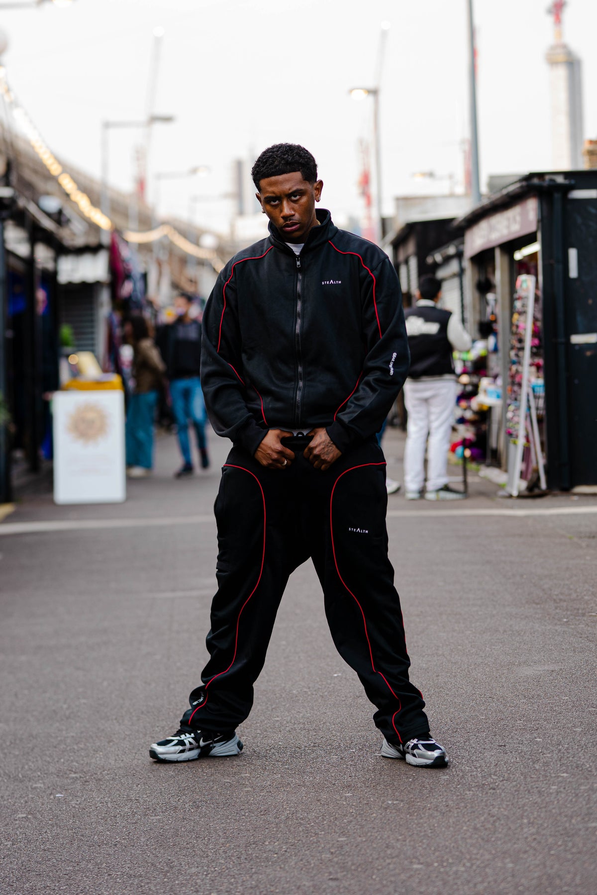 Apex Tracksuit (Black Red)