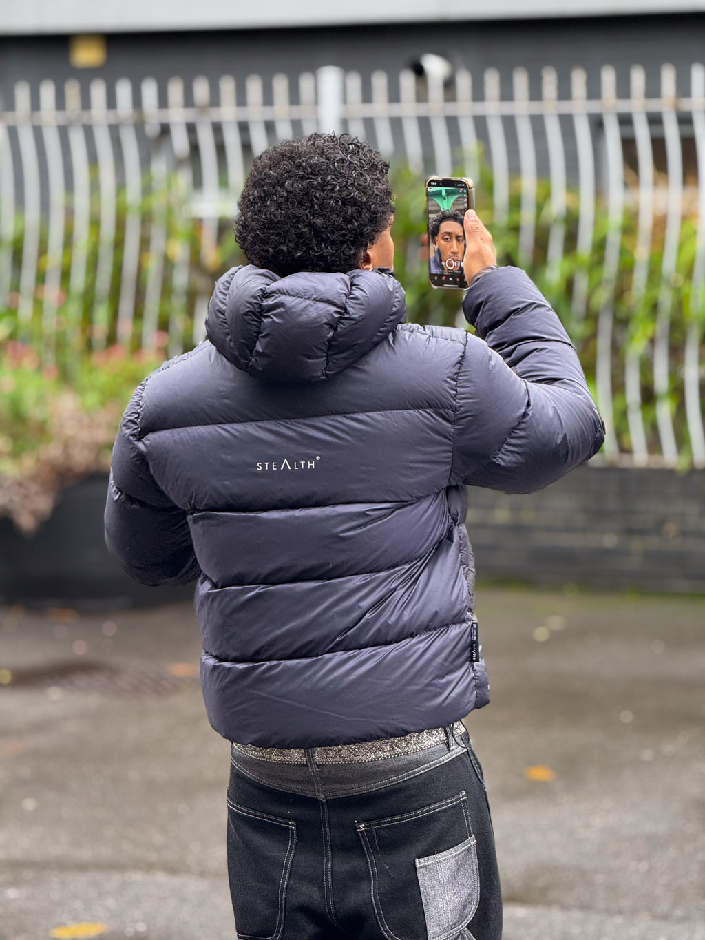 Phantom Down Jacket (Navy Black)
