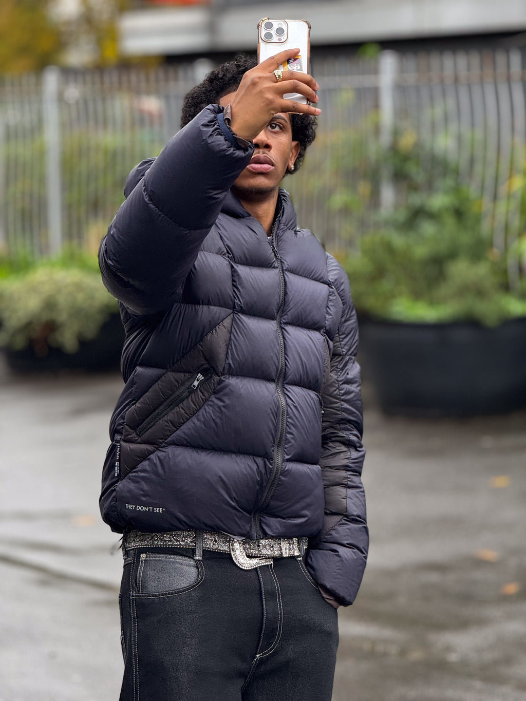Phantom Down Jacket (Navy Black)