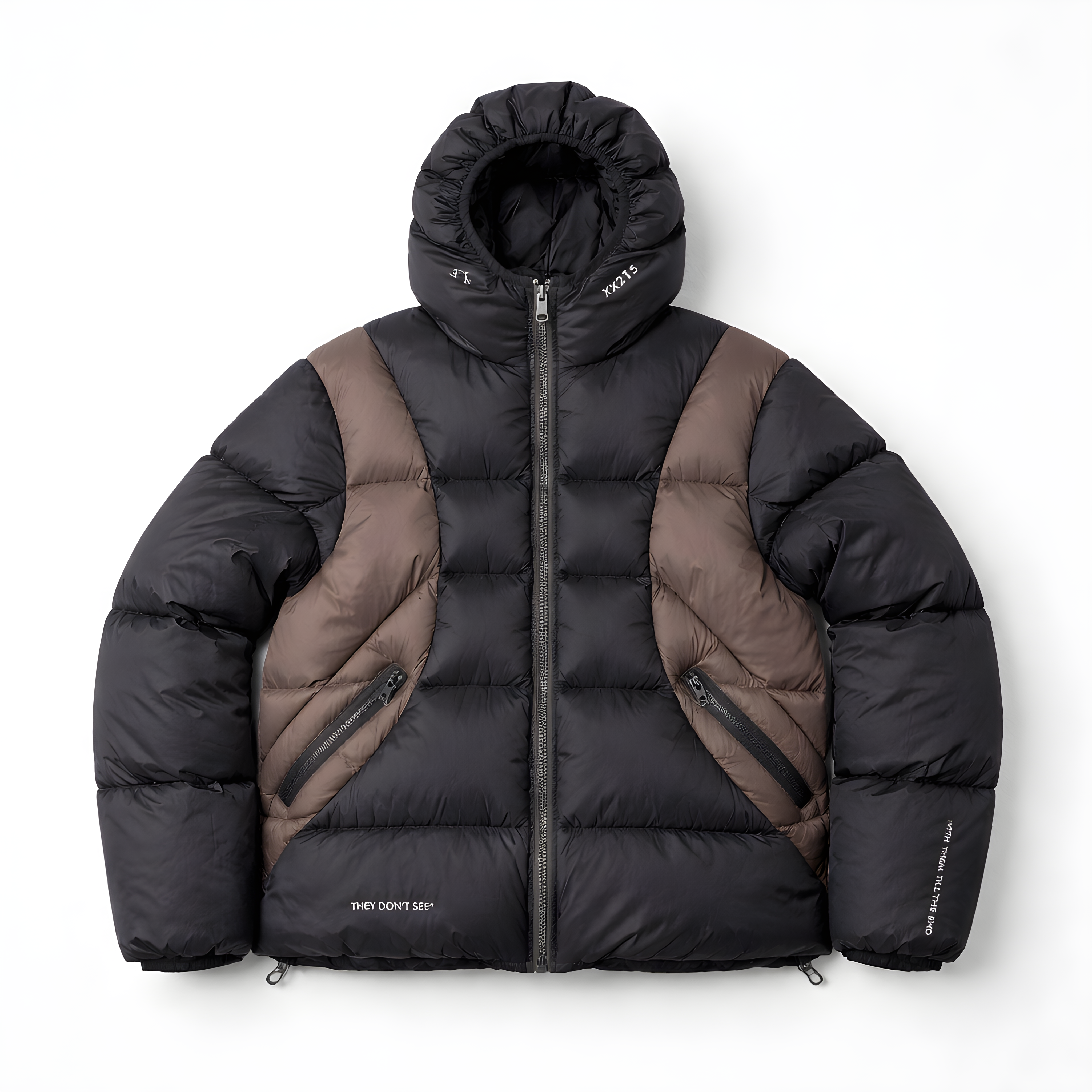 Phantom Down Jacket (Black/Brown) Sample Medium