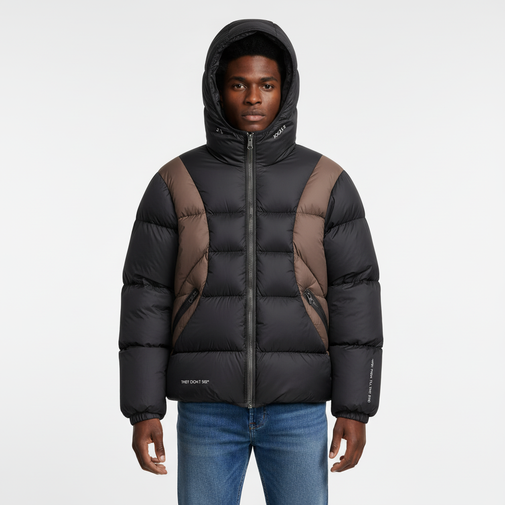 Phantom Down Jacket (Black/Brown) Sample Medium