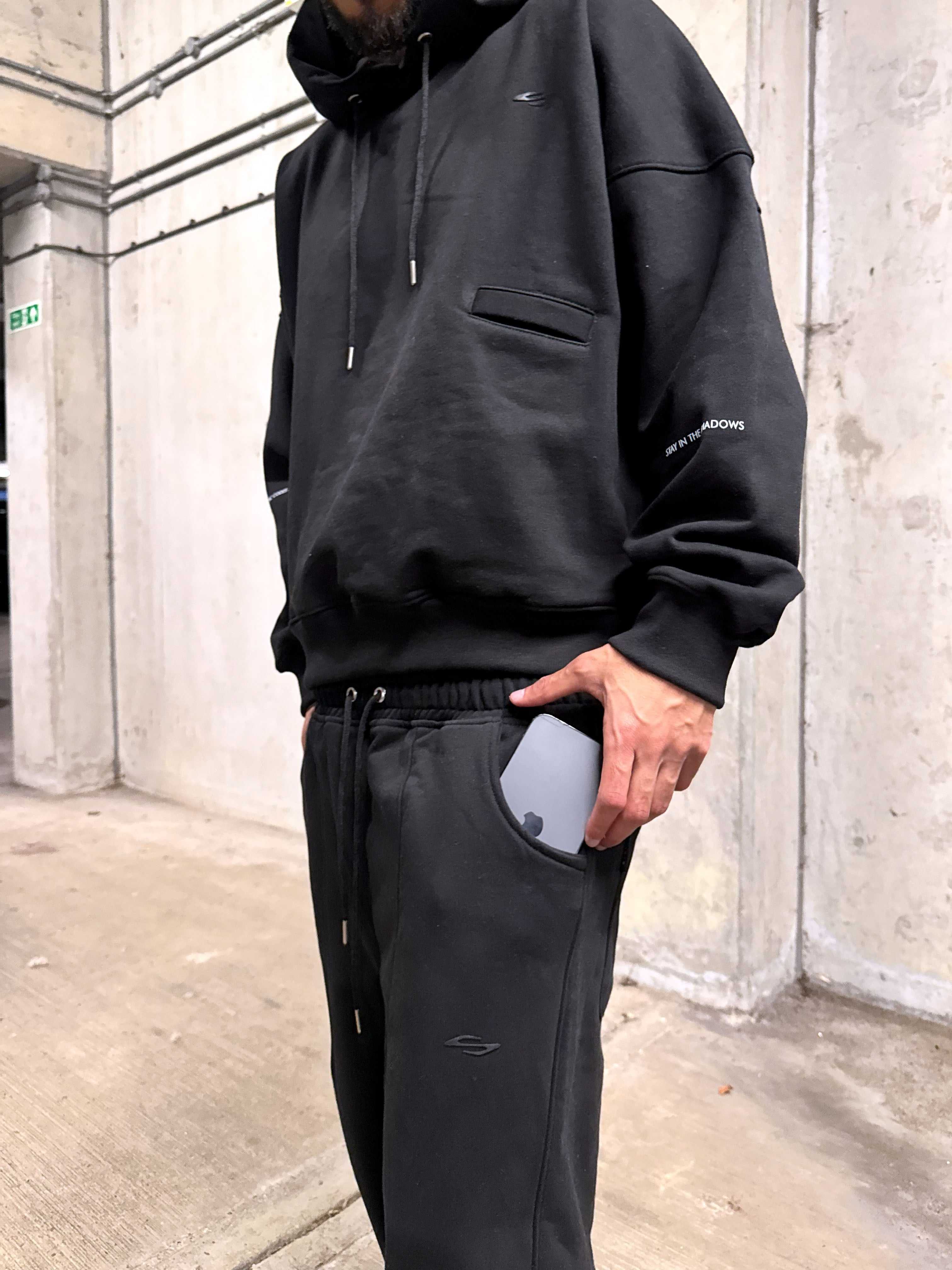 Tactical Shadow Tracksuit (Black 450GSM)