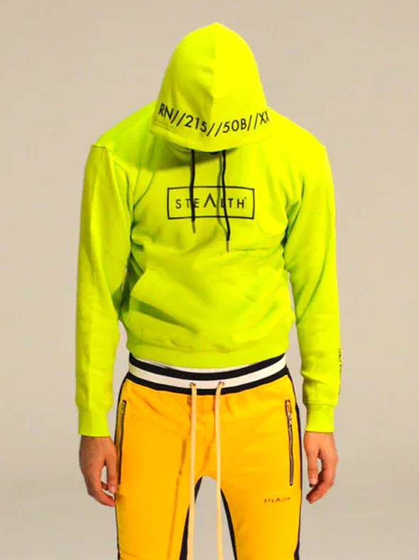 Facemask Hoody (Lime)