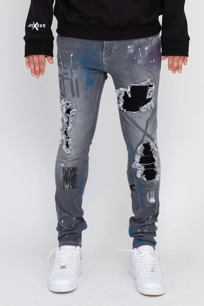 Patch Denim (Grey)