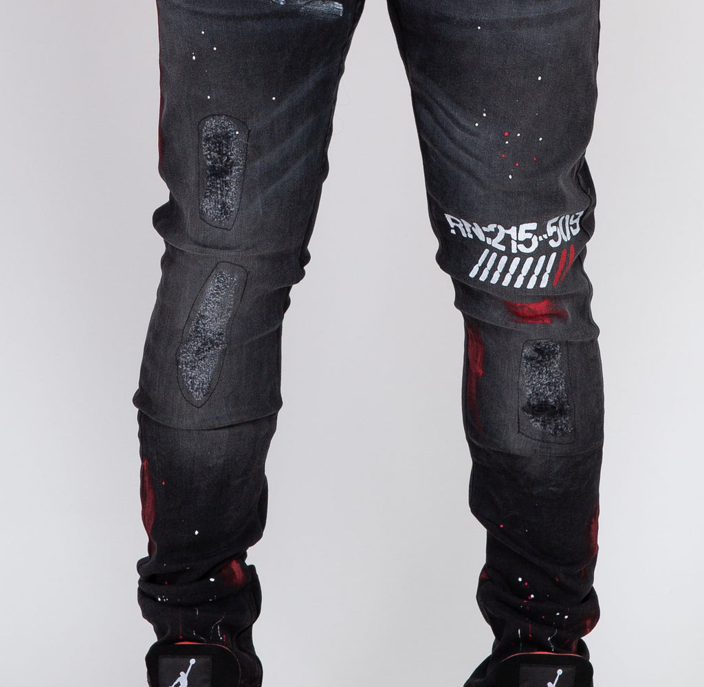 Antidote Denim (Black/Smudge Red)