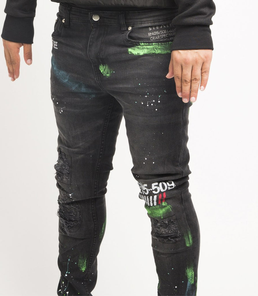 Antidote Denim (Black/Lime)