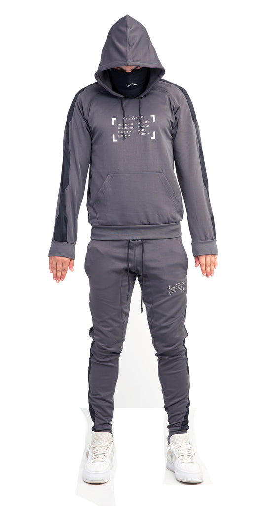 Charcoal cheap grey tracksuit