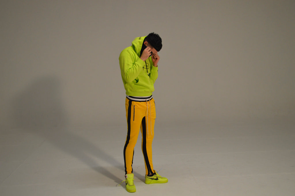 Facemask Hoody (Lime)