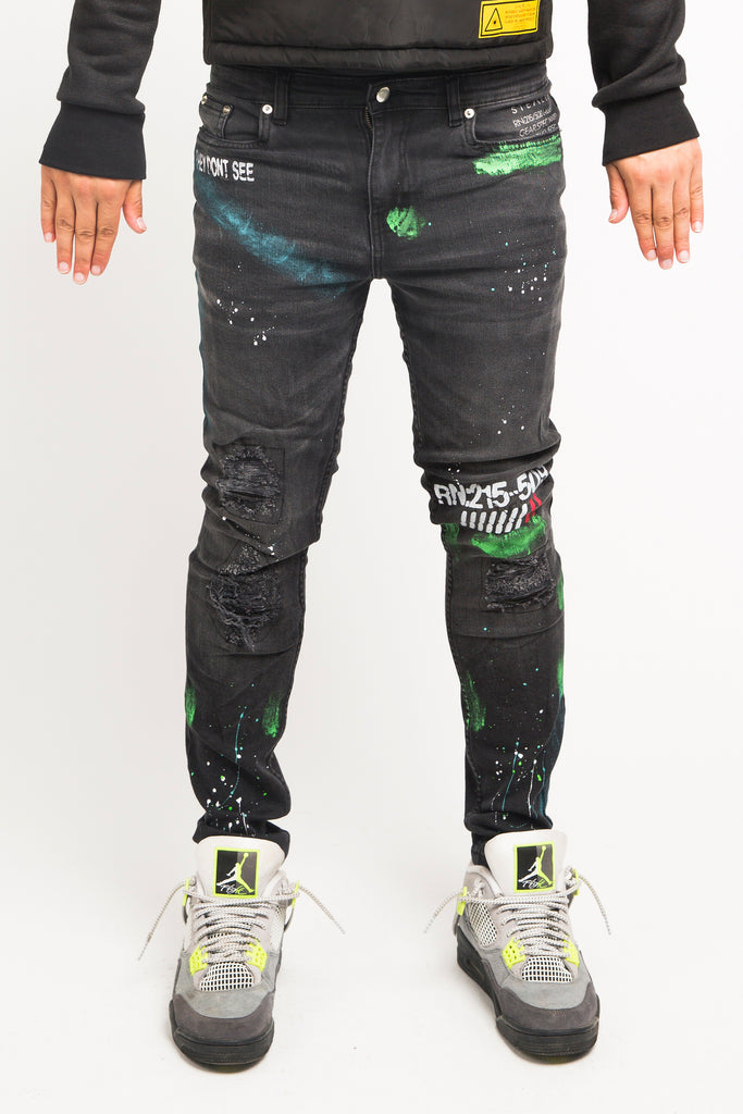 Antidote Denim (Black/Lime)