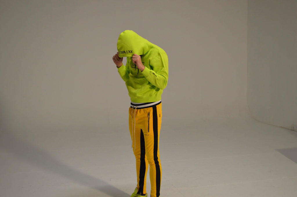 Facemask Hoody (Lime)