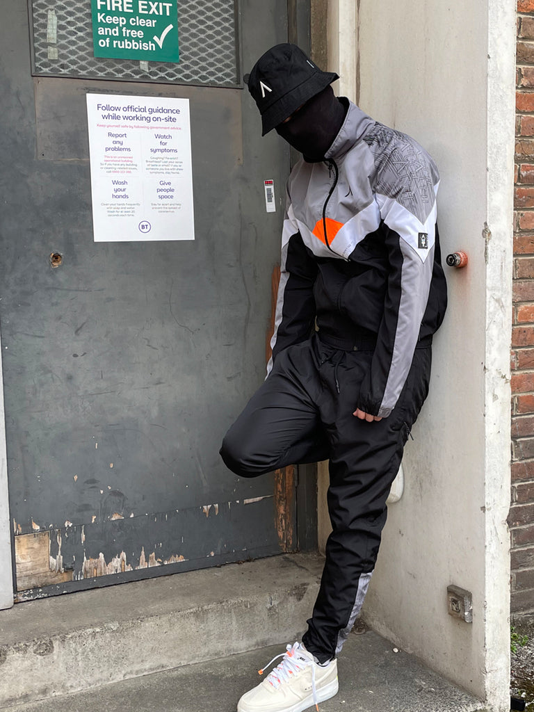 Mclarren Tracksuit (Black/White/Orange)