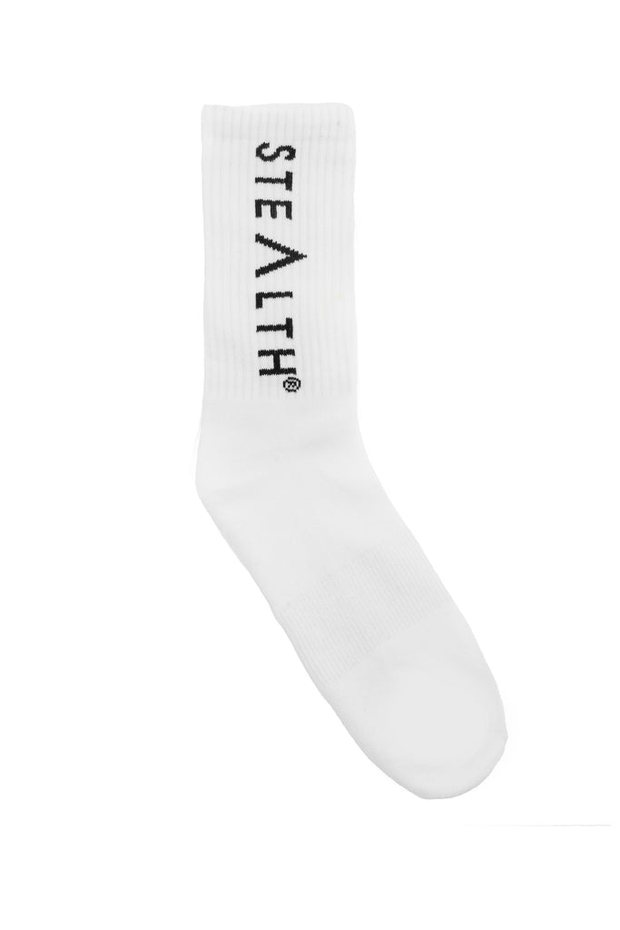 Stealth Logo Socks (White)