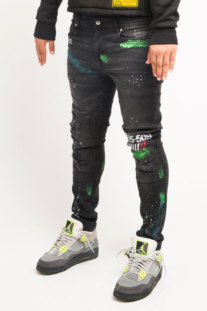 Antidote Denim (Black/Lime)