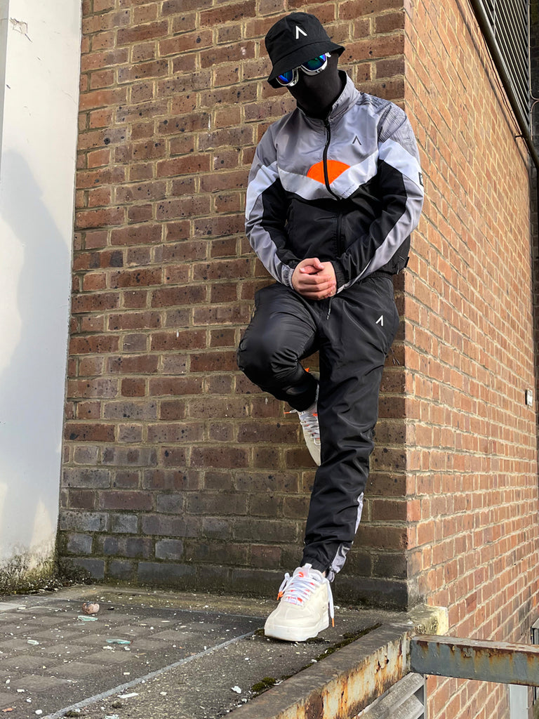 Mclarren Tracksuit (Black/White/Orange)