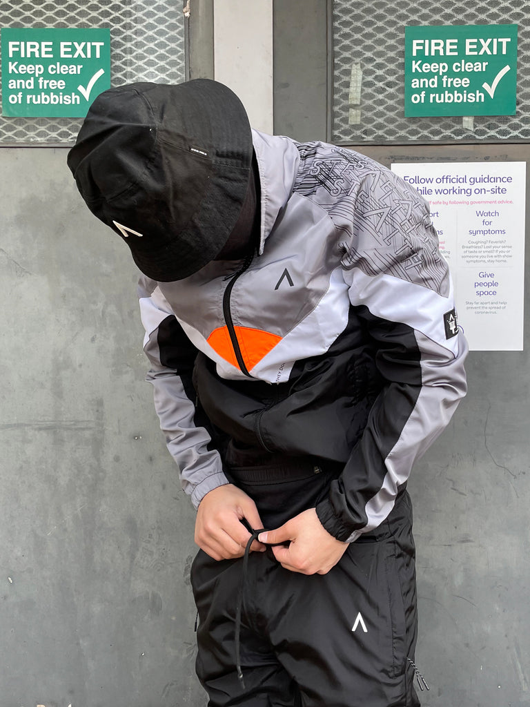 Mclarren Tracksuit (Black/White/Orange)