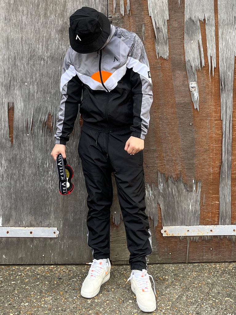 Mclarren Tracksuit (Black/White/Orange)