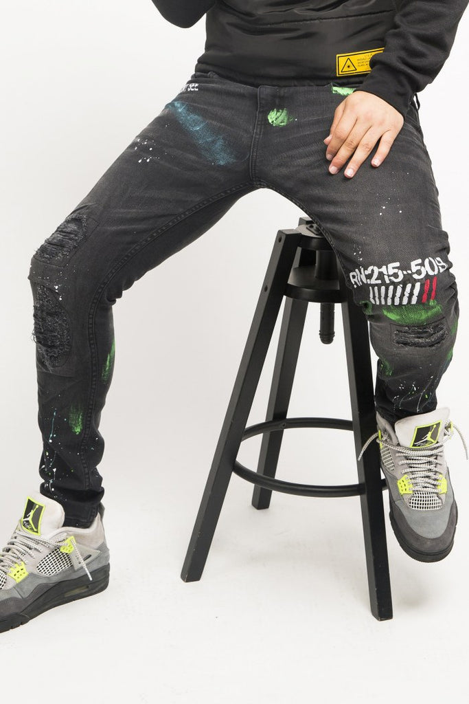 Antidote Denim (Black/Lime)