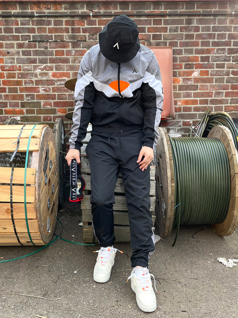 Mclarren Tracksuit (Black/White/Orange)