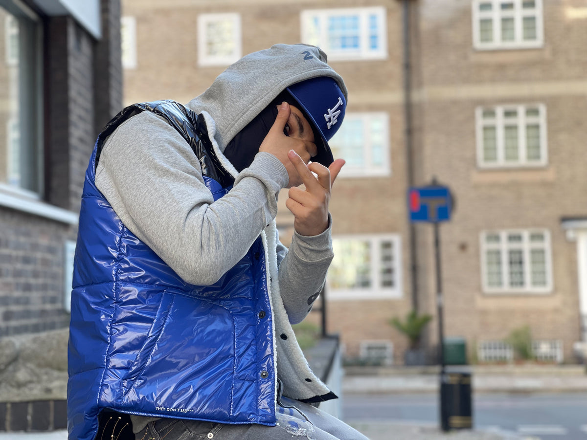 Doubly Body Gilet Jacket Royal Blue/Black