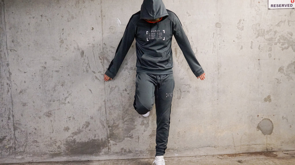 Damage Control Facemask Tracksuit (Charcoal Grey)