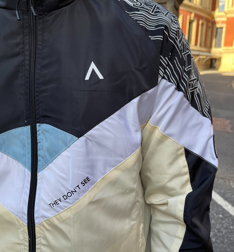 Mclarren Tracksuit (Beige/Black/Sky Blue)