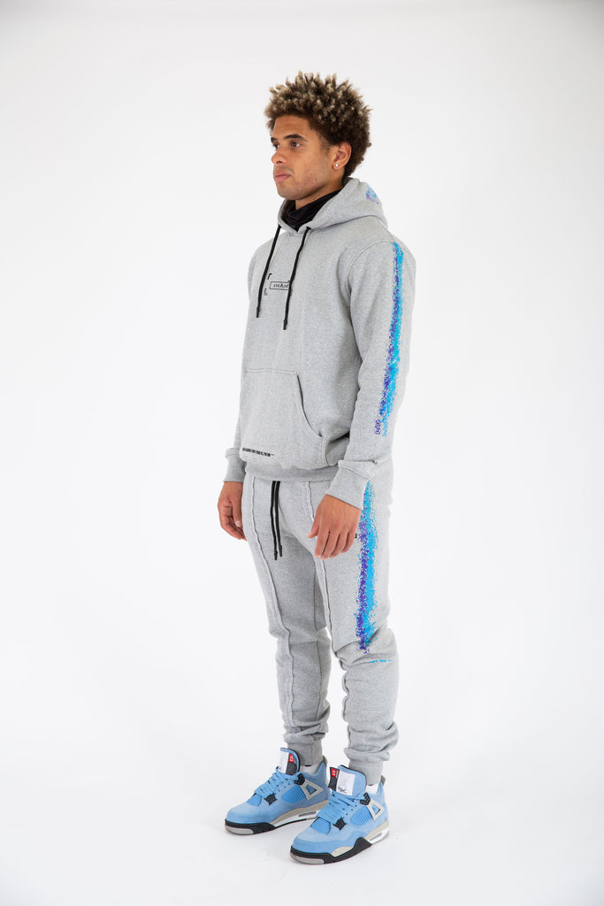 Men at Work facemask Tracksuit (Grey)