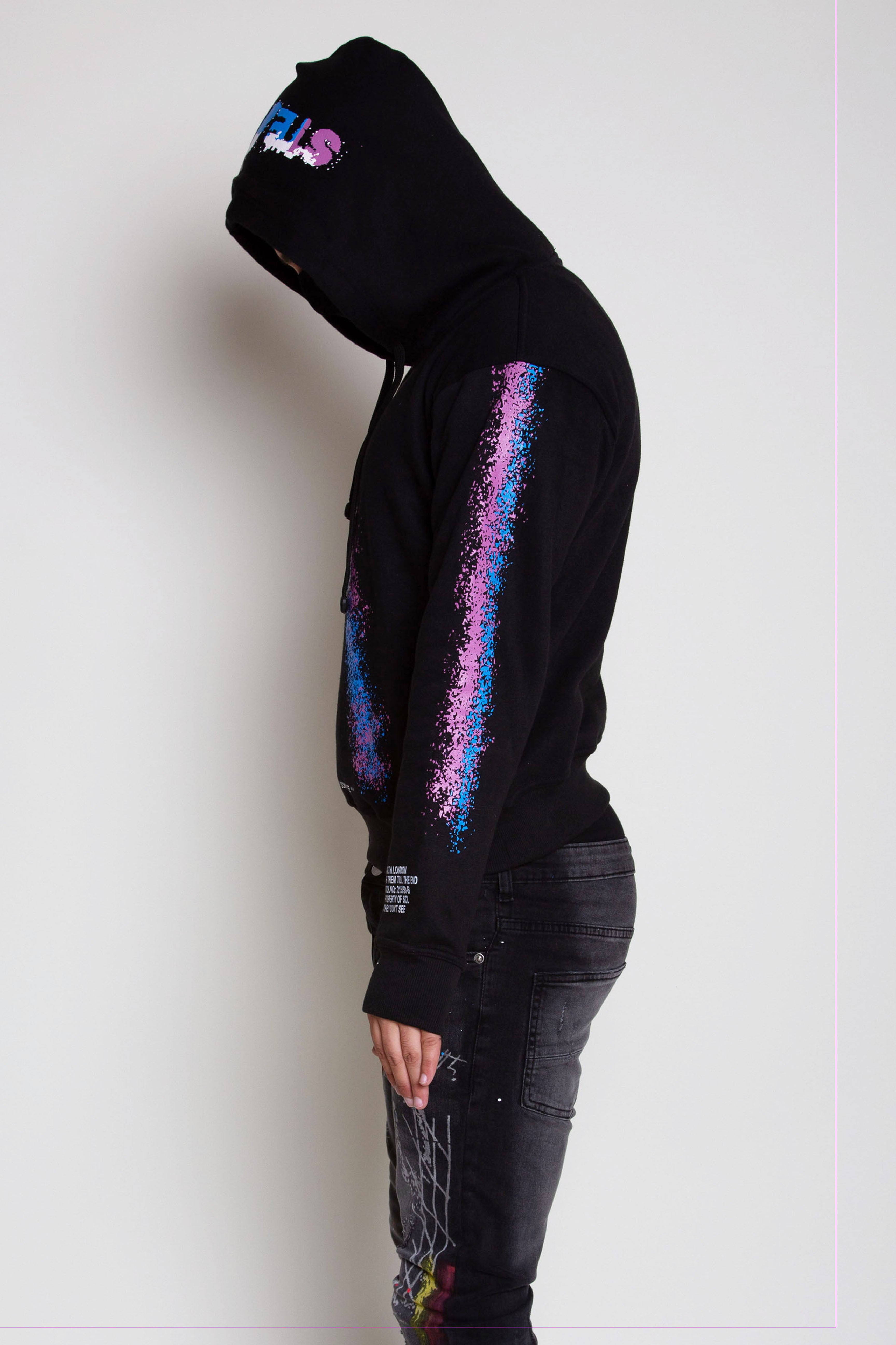 TT Box Facemask Hoody (Blue/Fuschia)