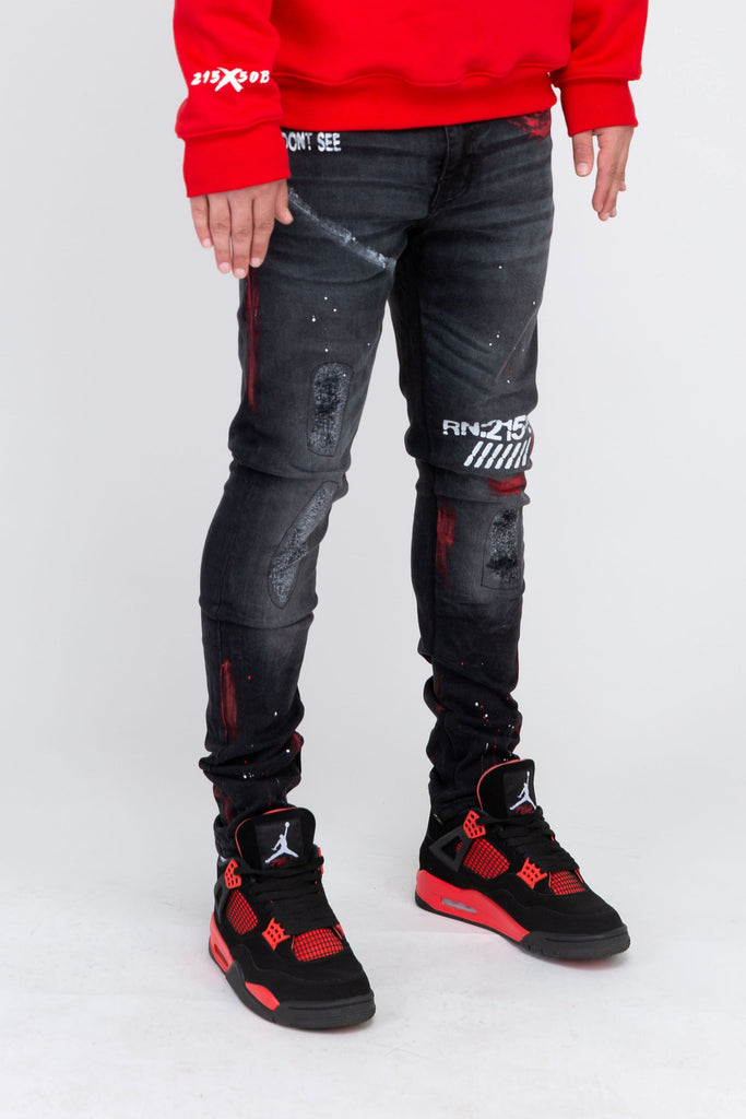 Antidote Denim (Black/Smudge Red)
