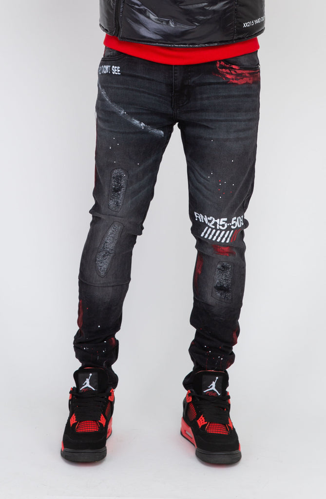 Antidote Denim (Black/Smudge Red)