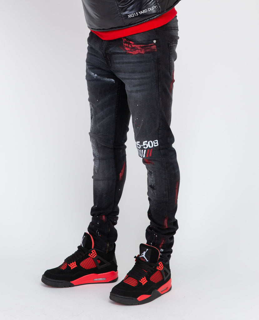 Antidote Denim (Black/Smudge Red)