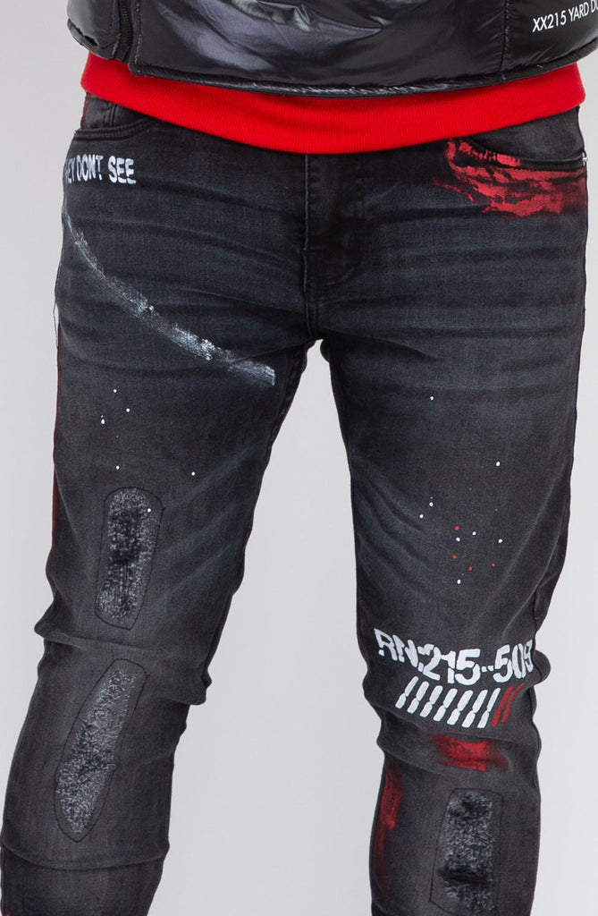 Antidote Denim (Black/Smudge Red)