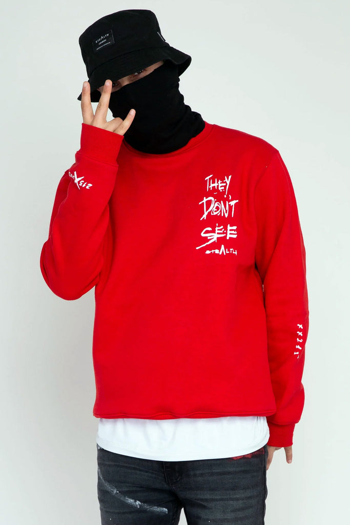 They Don't See Sweatshirt (Red)