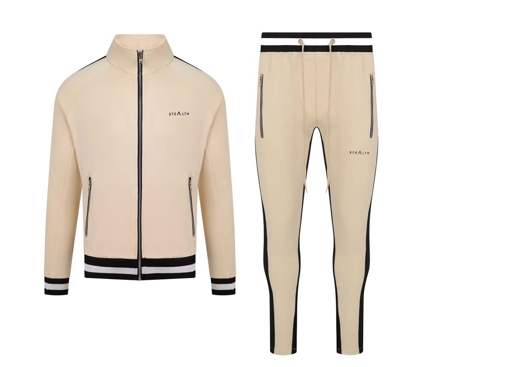 Vulcan Tracksuit (Cream/Black)